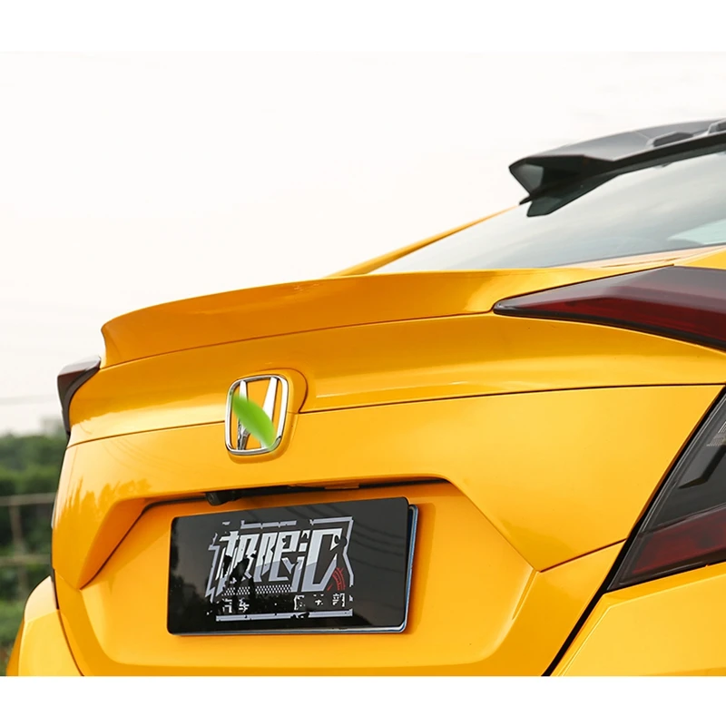 Для Honda Civic спойлер 2016 2017 ABS Неокрашенный пластиковый праймер цветной задний