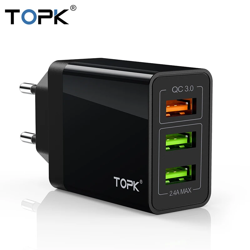 Универсальное быстрое зарядное устройство USB 30 Вт 3 0 5 в 3A для Iphone 7 8 европейская