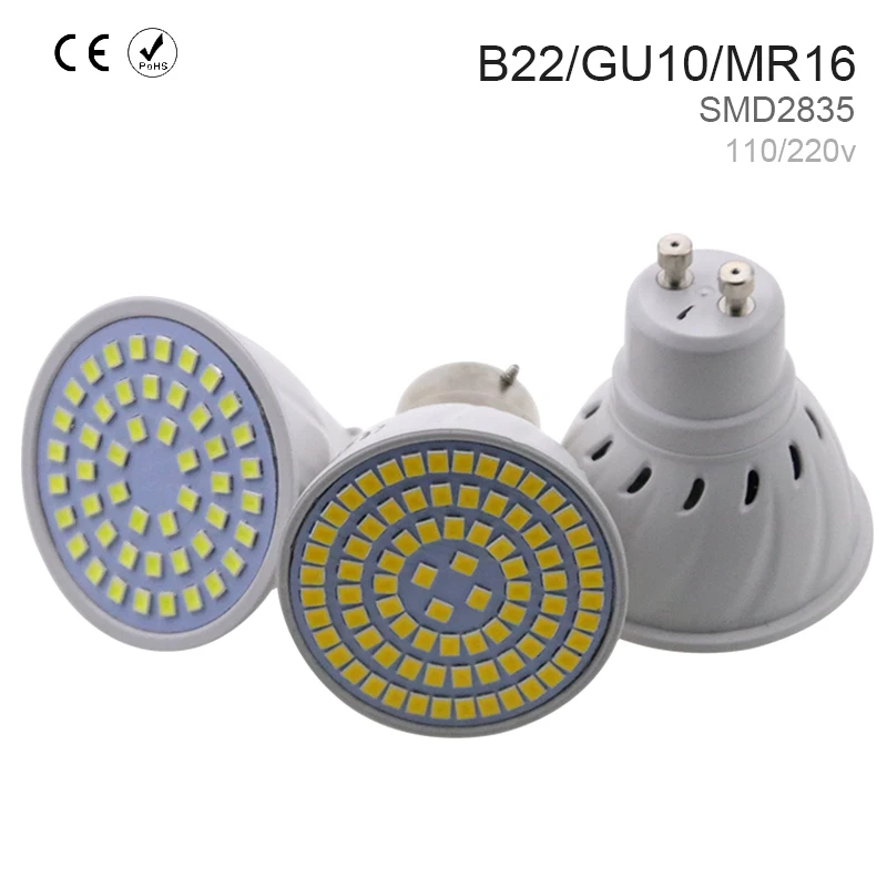 E14 лампа Кукуруза светодиодный светильник E27 Точечный 220V GU10 48 60 80 s SMD 2835 MR16 лампада