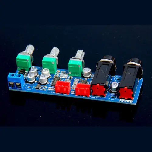 12 В PT2399 караоке микрофон реверберации аудио предварительного усилителя