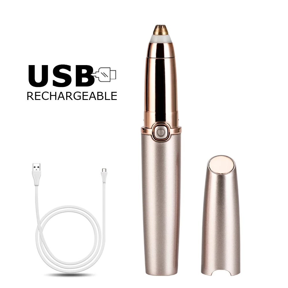 Электрический мини эпилятор для женщин USB Перезаряжаемый удаления волос женская
