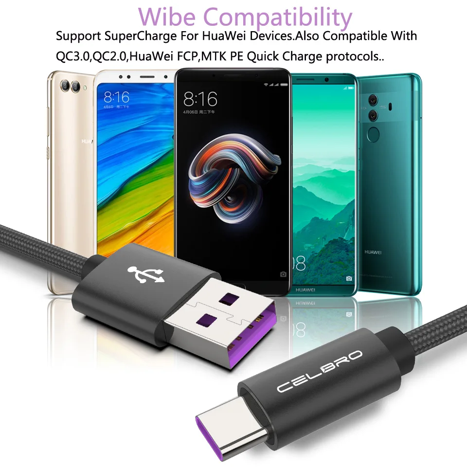 Кабель usb type-C для быстрой зарядки кабель 3 0 UsbC Xiaomi Mi9 Redmi Note 7 Pro samsung Galaxy S10 S10e + M20 |