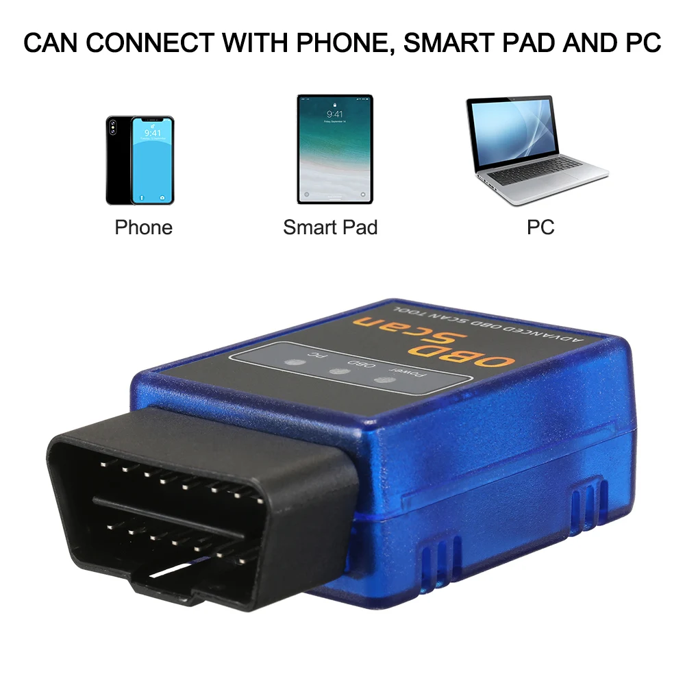 Новый Синий сканер OBD 2 инструмент детектор с подключением BT для IOS Android Windows |