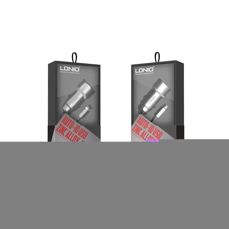 LDNIO C302 5 V 3.6A Портативный автомобиля Зарядное устройство адаптер+ USB кабель мобильного телефона Зарядное устройство для iPhone samsung huawei LG sony
