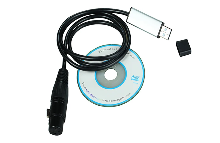 Быстрая USB к DMX интерфейсному адаптеру светодиодный DMX512 компьютерный ПК контроллер освещения сцены диммер