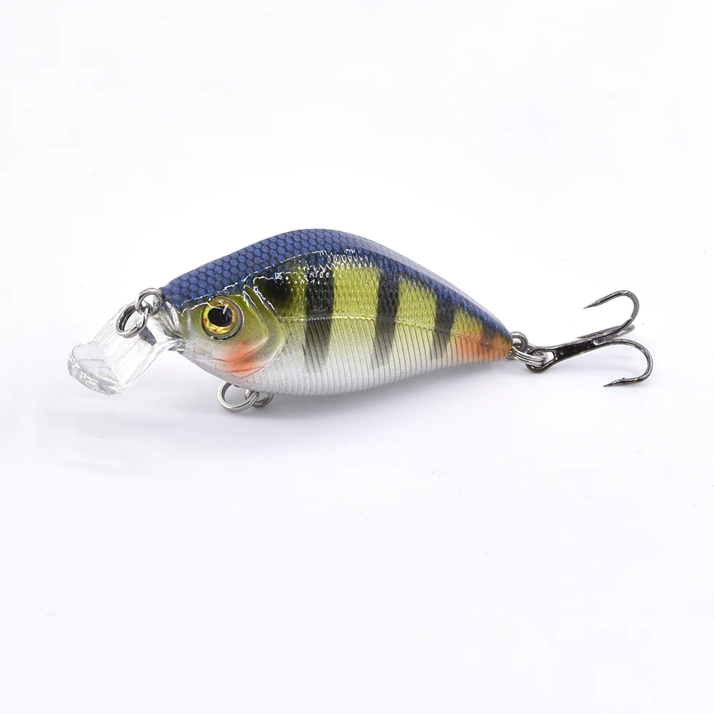Makebass Crankbait рыболовные приманки бас искусственный воблер, твердая приманка дайвинг с неглубоким погружением рыболовные снасти форель Окунь и т. д. 2 дюйма/0,3 унций