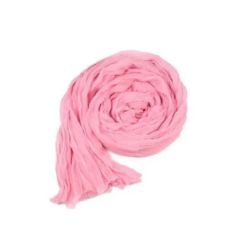 1 шт. женский длинный большой шарф воротник хлопок вуаль шелковые шарфы для