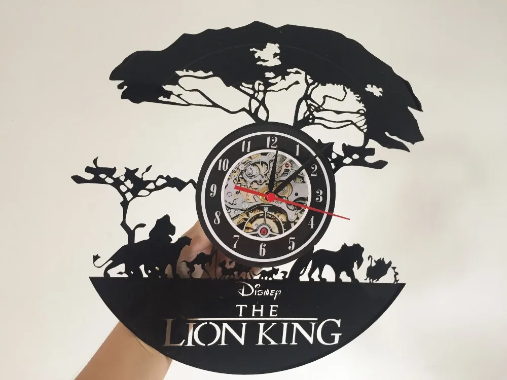 интерьер Лев King_Best Стены Clock_12 "(30 см) настенные Часы Из Виниловой Пластинке часы