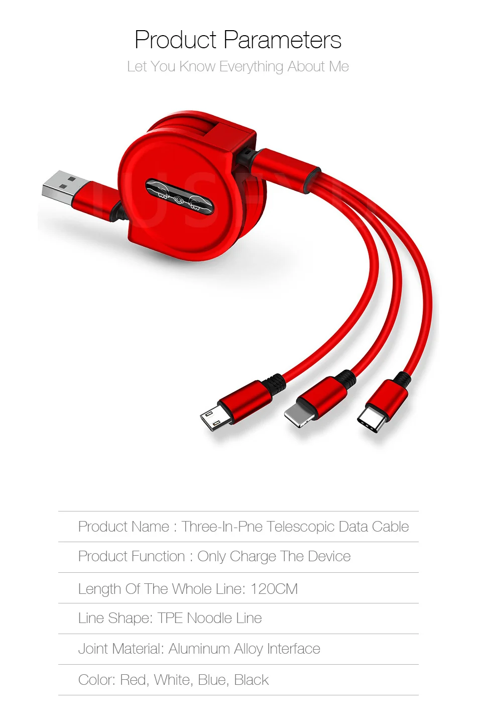 3 в 1 usb type C Micro USB кабель type-c для iPhone X XS MAX XR Телескопический зарядный кабель 120 см A Быстрая зарядка USB C кабель
