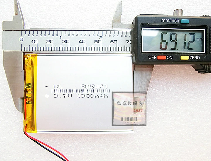 Новая горячая 3 7 V 305070 1200mah полимерная MP5 батарея MP4 аксессуары для ремонта литий