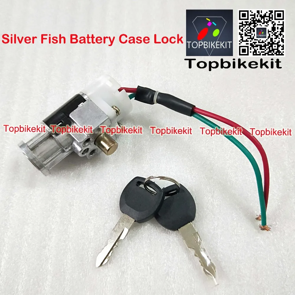 Ebike Battery Parts Silver Fish Battery case Power Lock& Key / Ebike Lock& Key For Silver Fish Battery case
