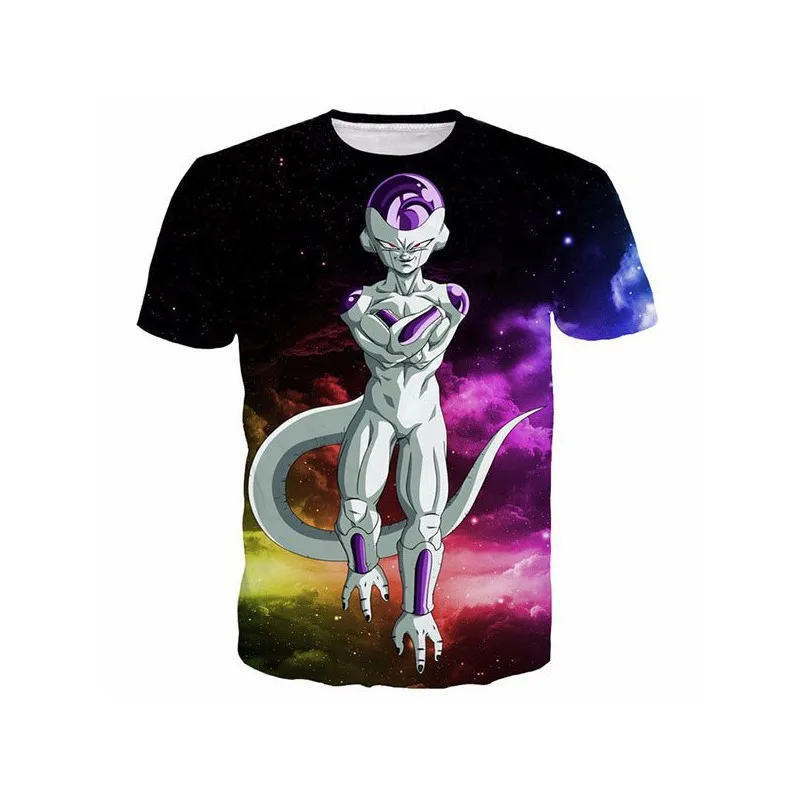 6 Для женщин/мужчин Dragon ball z Frieza Vegeta Goku футболка Летняя мода 3D принт аниме мультфильм футболка - Цвет: 6
