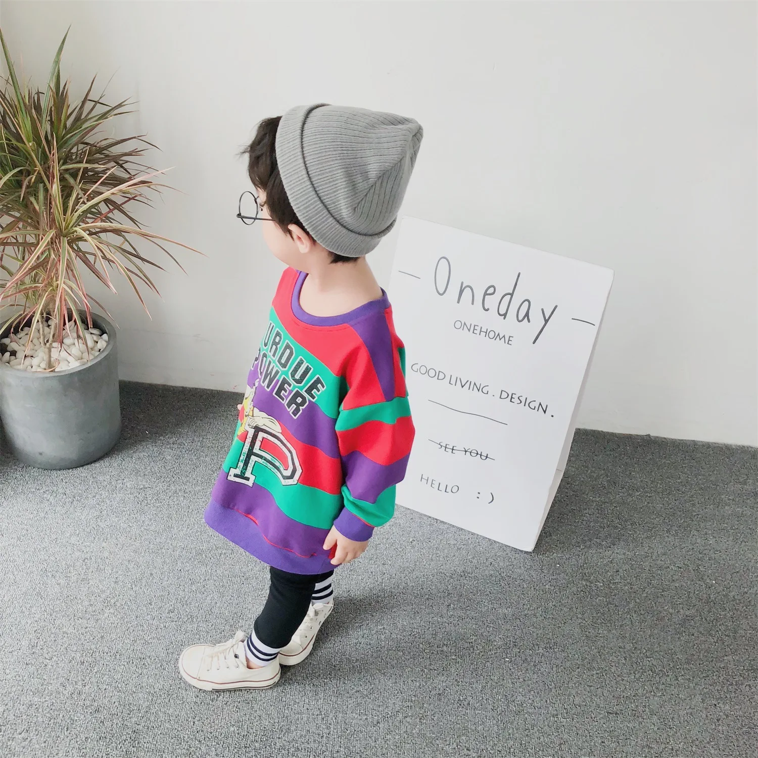 2018 г. Новое поступление осенняя хлопковая модная толстовка с длинными рукавами и