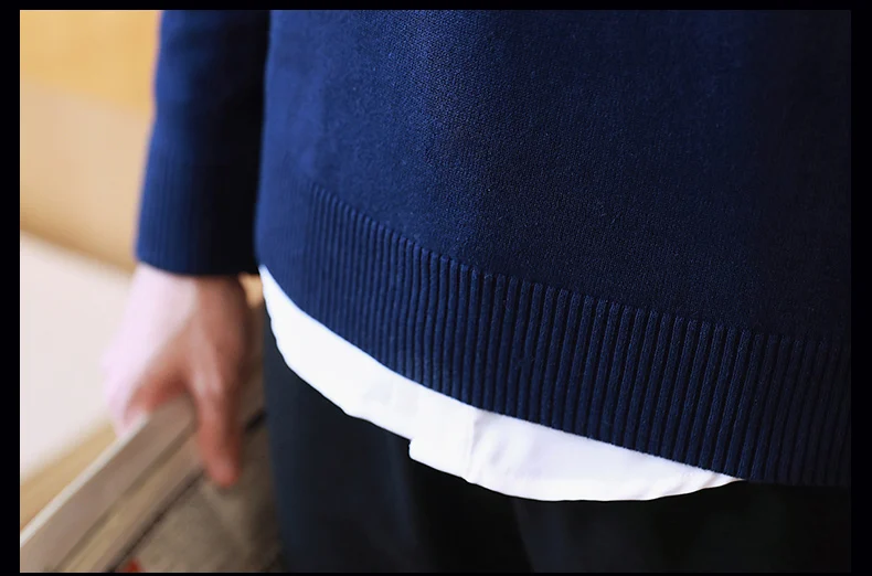 Мужской свитер с длинным рукавом трикотажный пуловер осень 2019 | Мужская одежда