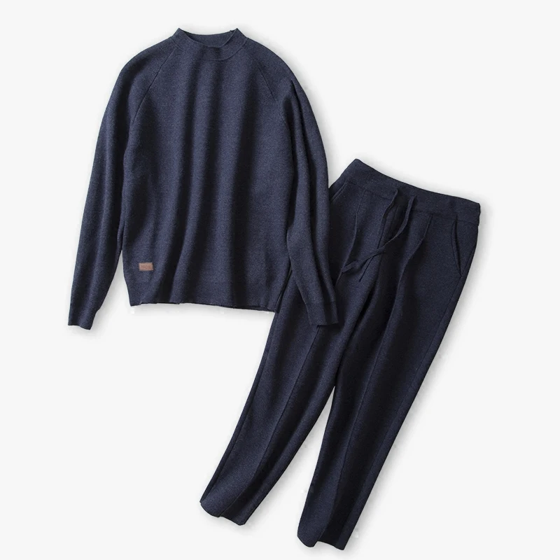 Hot Sale Tracksuits New Arrival Full Spring 2018 Women's Fashion Casual Loose Two-piece Sweater Harem Pants Knit 2 Suit Women