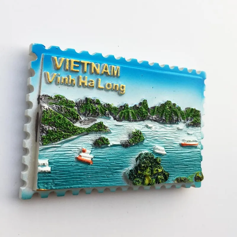 Вьетнам Halong Bay рисунок на холодильник наклейка креативный пейзаж магнит сувенир