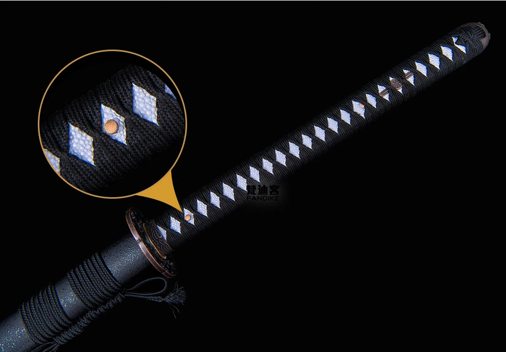 T10 High Carbon Steel Japanese Sword KATANA Full Tang Clay Tempered Blade Sharp Tempered Japanese Katana Samurai Sword Sharp Bla