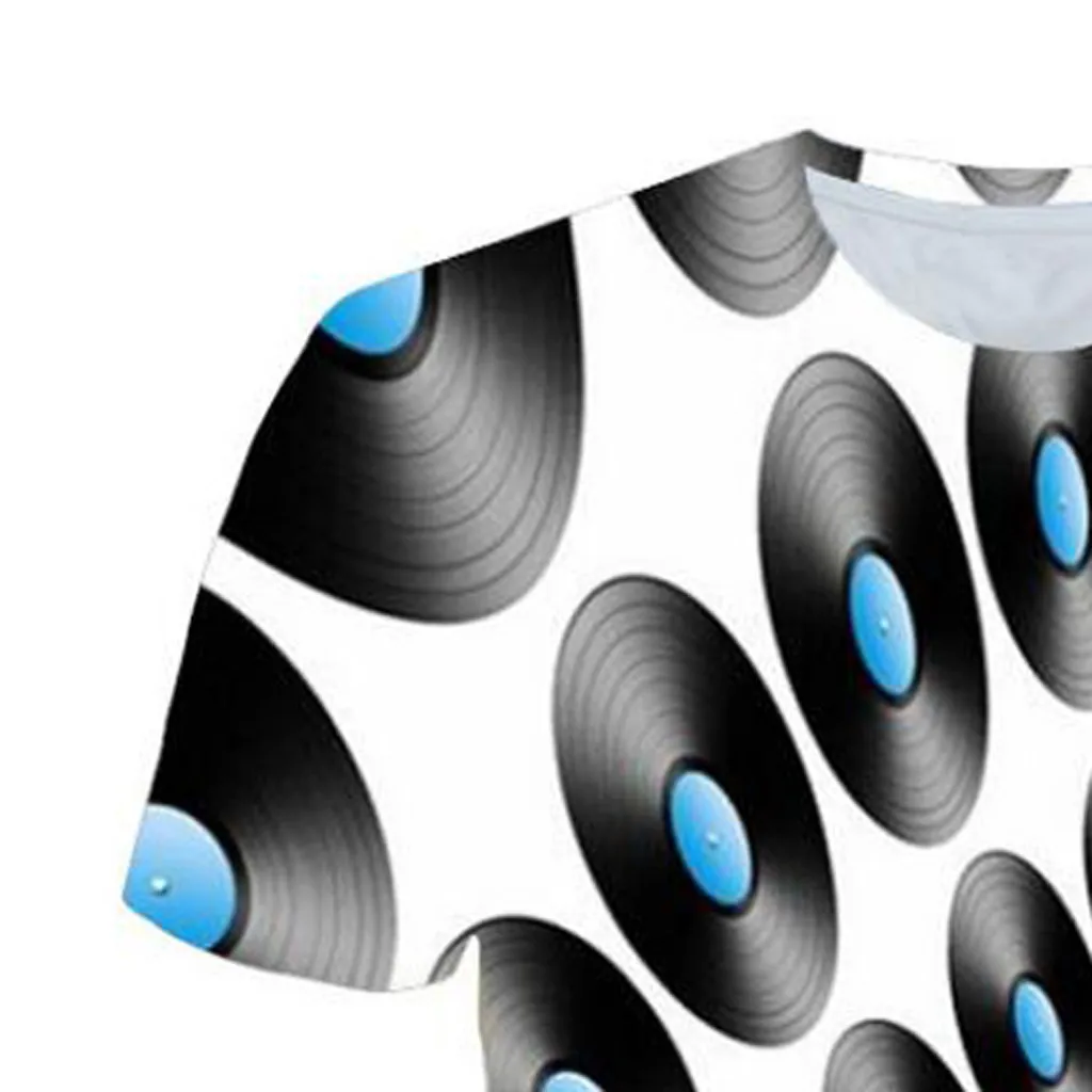 Классическая мужская футболка с данными Ele ts DJ Records белая одежда джазовая
