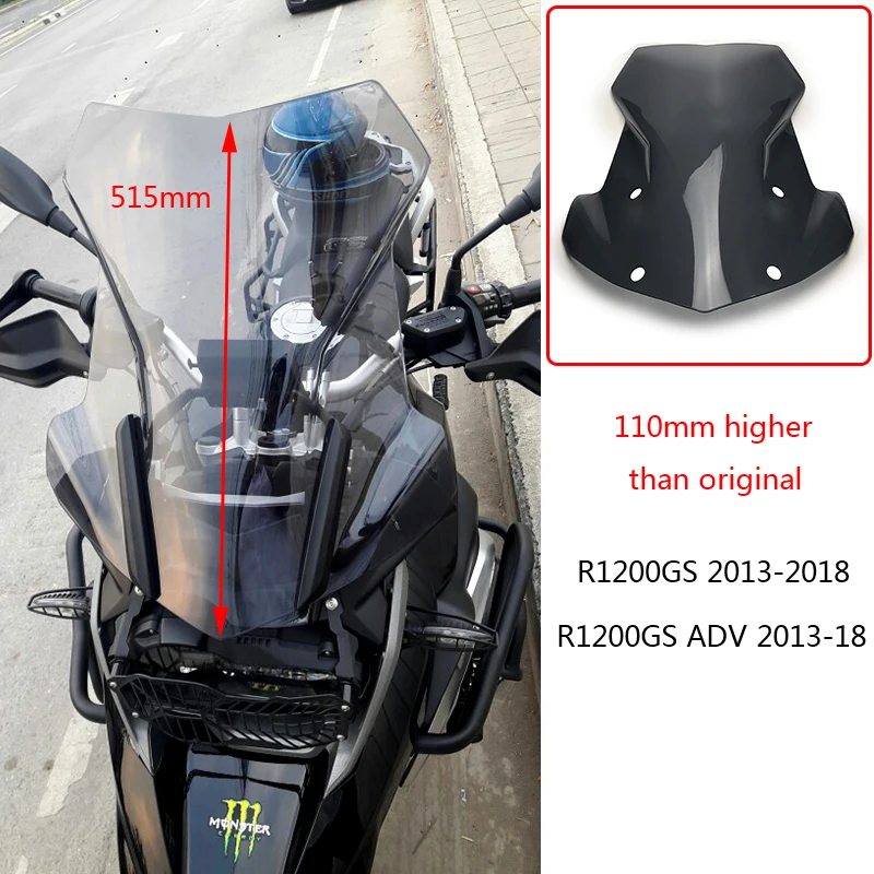 R1200GS 2013 2018 ADV 13 18 дефлекторы ветрового стекла для BMW Adventure 2014 2015 2016 2017 2018|Козырьки от