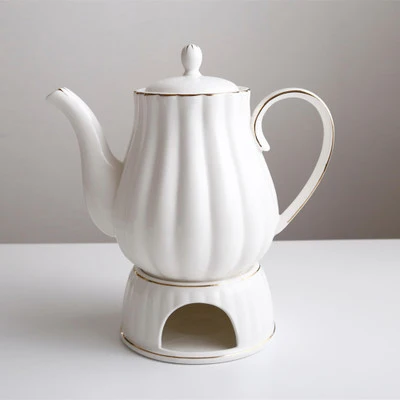 Teapot and base Высококачественный кофейный набор в скандинавском стиле, европейский стиль, керамическая чашка, подарок, английский послеобеденный чай, кофейная чашка, чайный горшок, набор - Цвет: Teapot and base