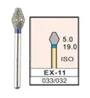 Фото 100 шт./компл. Dental Diamond burs FG EX series EX-11, EX-12, EX-20, EX-21, технические характеристики №3