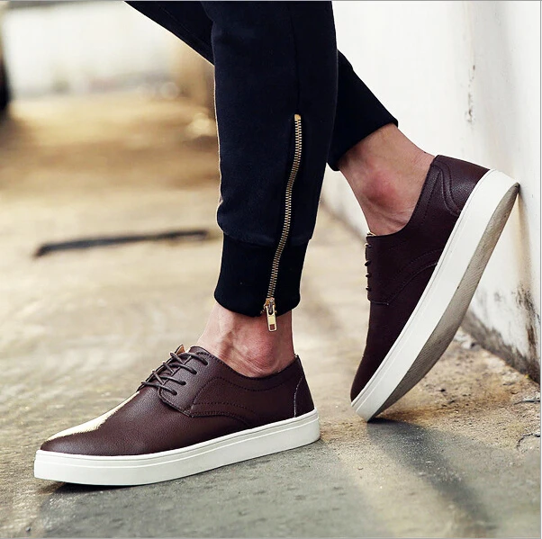 men shoes big size 48-38 EUR Genuine Leather Cozy Styles casual free shipping | Обувь
