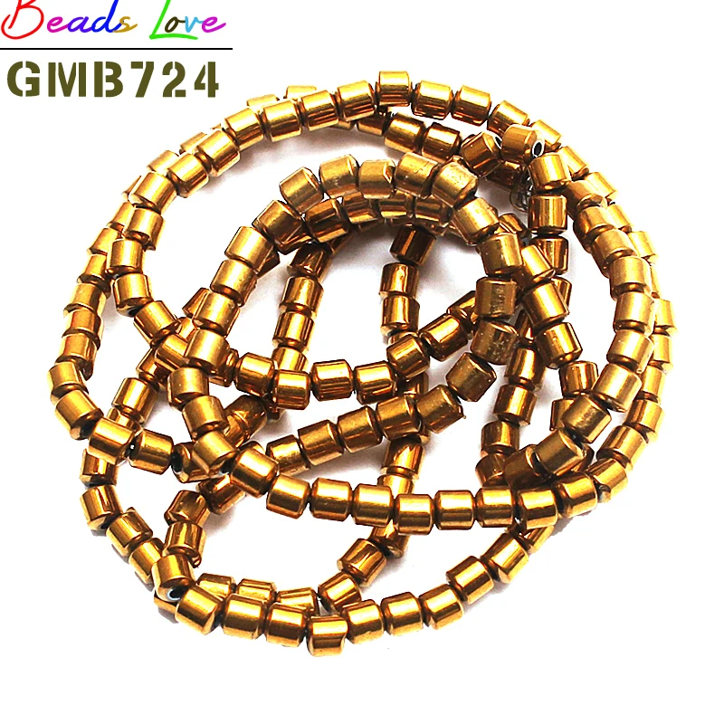 Бусины из гематита 2*2 мм золотого/серебристого/черного/радужного цвета бусины