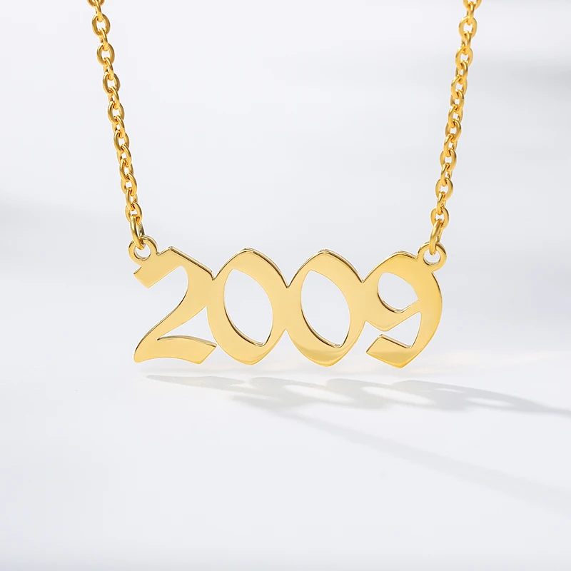 Ожерелье с цифрами для женщин ювелирное изделие со специальной датой и годом 1994