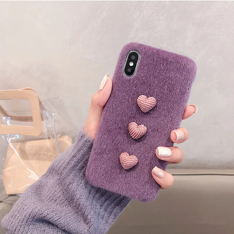 Чехол в форме сердца для мобильного телефона aplex IP6s/XS Max/XR/IPhoneX/8 plus/7 p женские