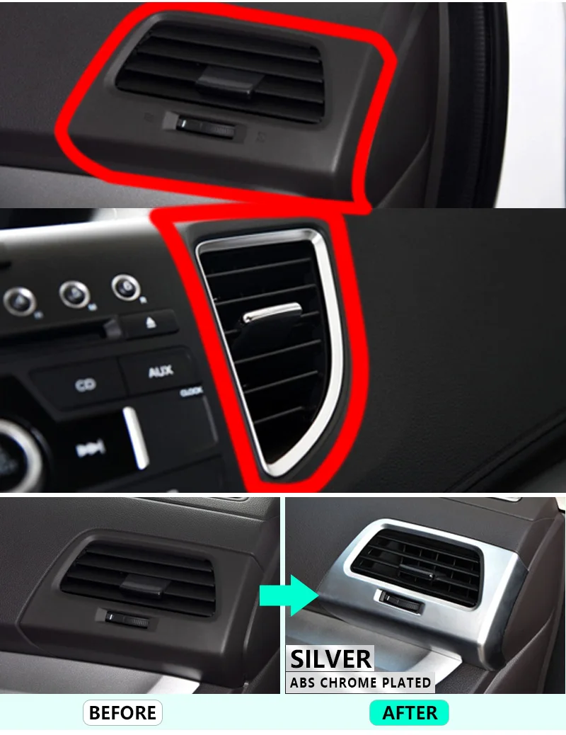 Для Honda CRV CR V 2012 2013 2014 2015 2016 Chrome кондиционер Панель крышка Высокое качество