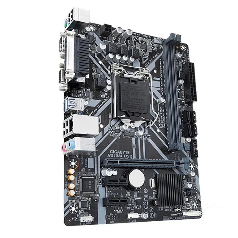 Материнская плата GIGABYTE GA-H310M DS2 для настольных ПК LGA1151 DDR4 SATA III 32G Micro-ATX