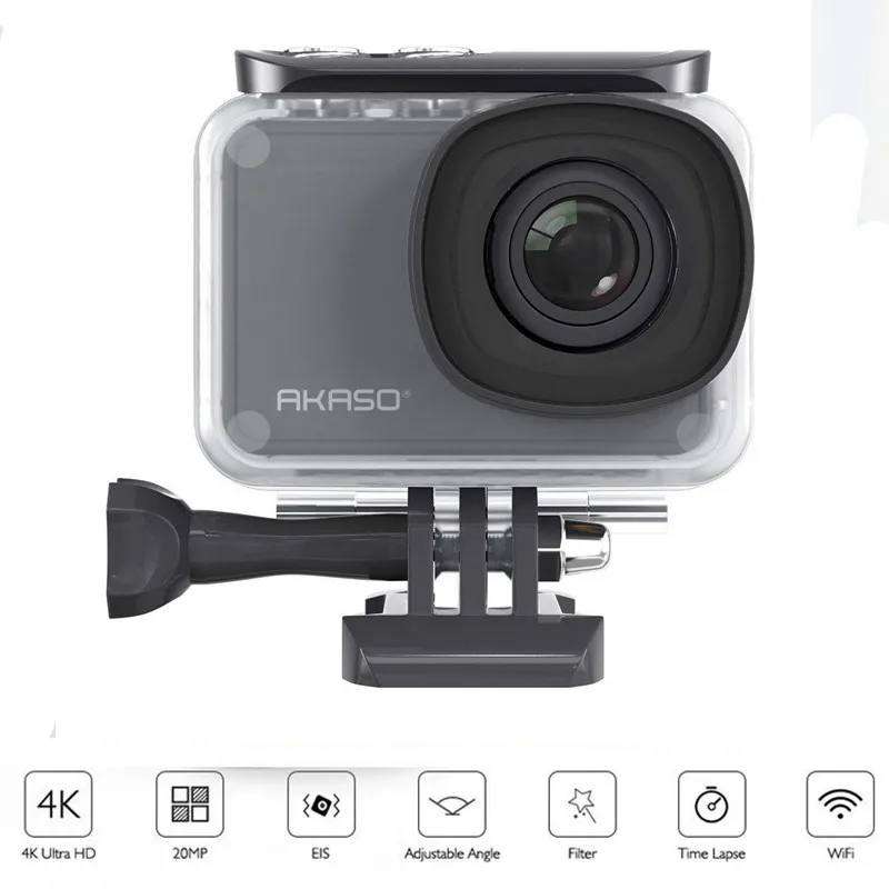 AKASO V50 pro 4K 20MP Wifi Ultra HD Экшн камера с дистанционным управлением EIS водонепроницаемая