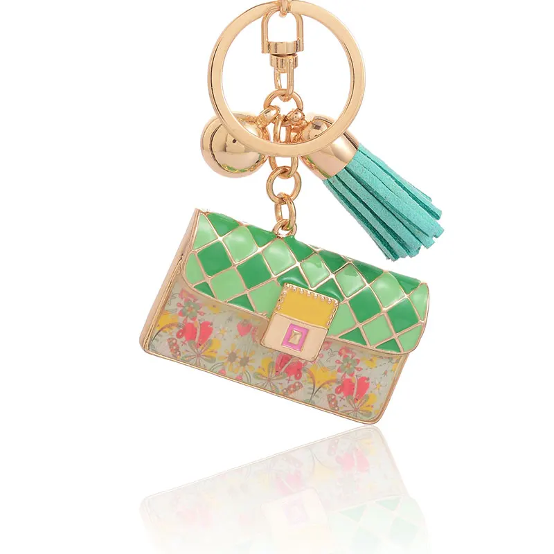 Женский брелок из цинкового сплава модный эмалевый винтажный для ключей