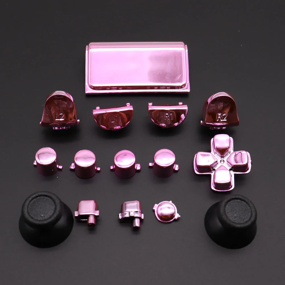 Хромированные Твердые ABXY L2 R2 пусковые кнопки аналоговые стики Стик для большого