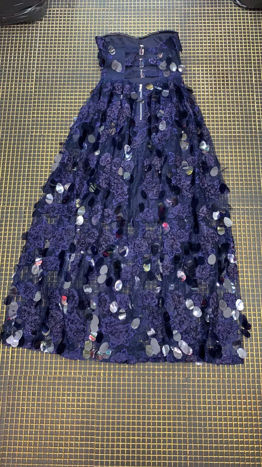 2019 New Women blue Ball Gown Sequined elegance Strapless dress Vestidos Celebrity Evening Party Bodycon Bandage Dresses | Женская