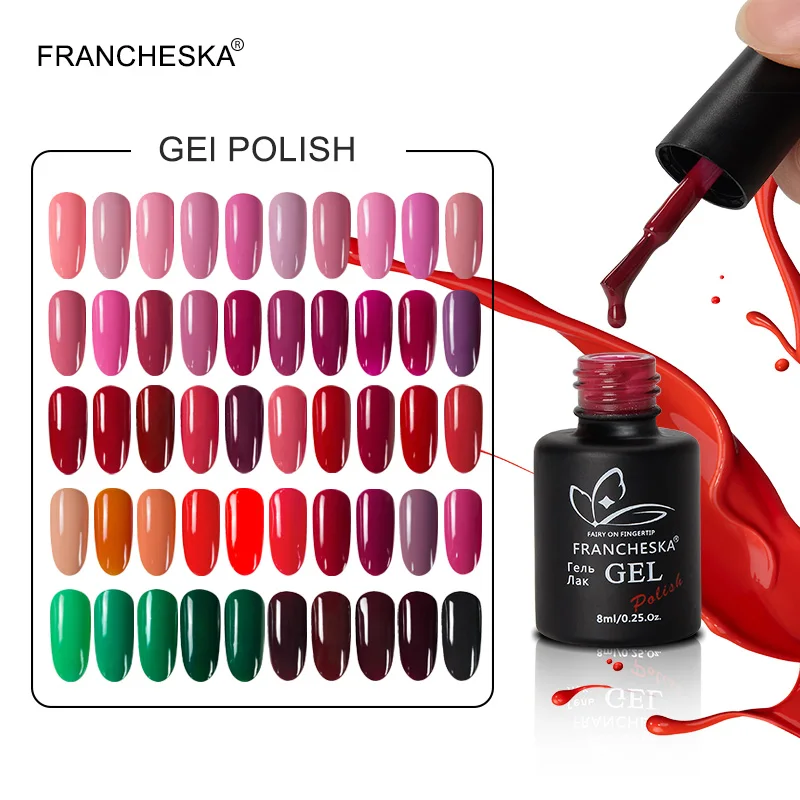 2019UV Гель лак для ногтей 8 mlColorGel Полупостоянный замачиваемый УФ светодиодный