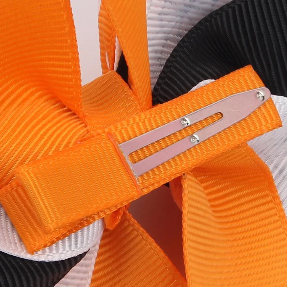 10pcs girl 5&quot Halloween carnival hair bows clip feather crystal bat spook cartoon pumpkin Elastic Hair Band bobbles WS025 | Аксессуары