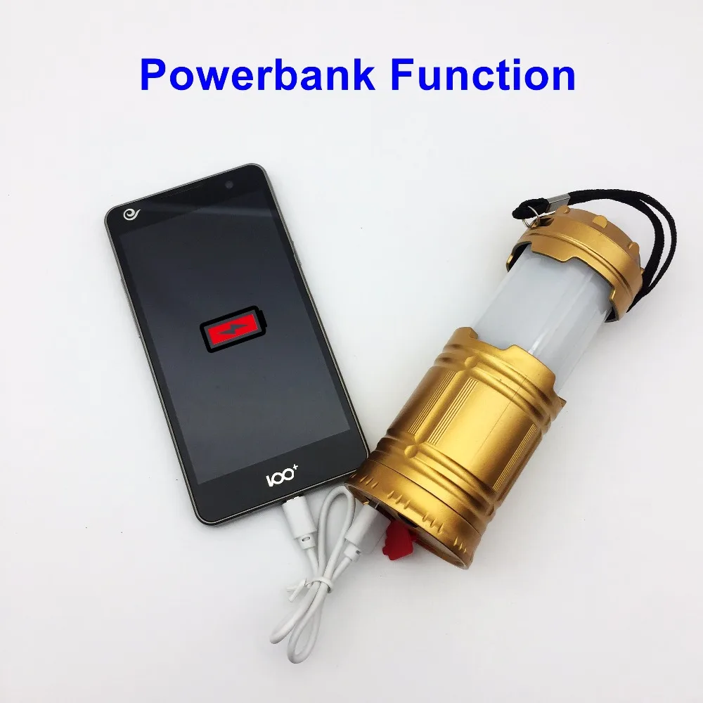 MingRay Powerbank Фонари USB Перезаряжаемые 3W светодиодный портативный подвесной светильник для Палатка лампы 3xaaa Водонепроницаемый флэш-светильник