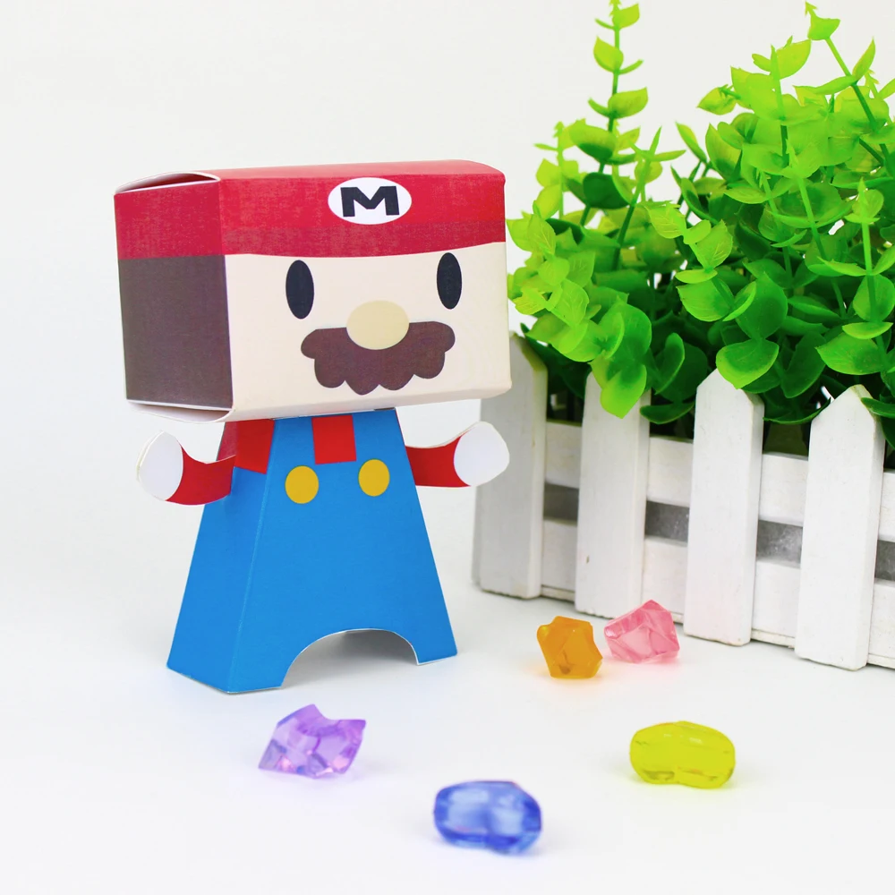 Mario Candy Box Mario Bros Favor Box, вечерние сувенирная Подарочная коробка для мальчиков, товары для дня рождения, украшения, события, большая коробка с головой