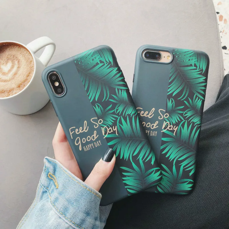 POBLU летний комбинированный чехол для телефона с банановым листом iphone XR XS Max Модный