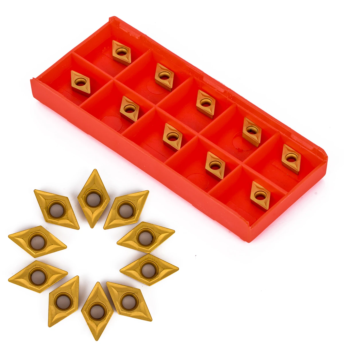 10 шт. набор пластин для токарного станка DCMT070204 YBC251|carbide insert set|carbide insertslathe turning |