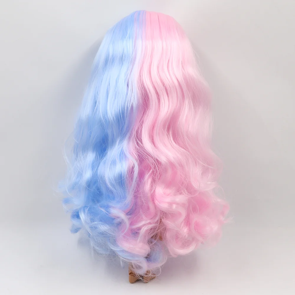 ICY DBS Blyth Doll 30cm dark skin matte face Cute blue pink mixed color curls 1/6 JOINT body SD DIY high quality toys gift | Игрушки и