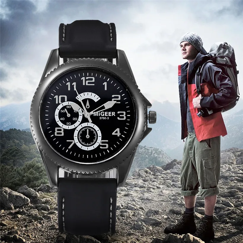 Горячая Распродажа ремешок из натуральной кожи мужской модный силиконовый