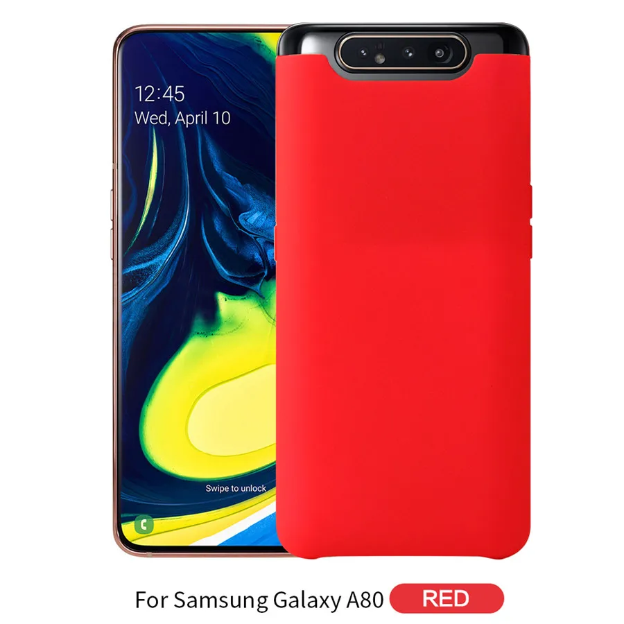 3 Модный однотонный Мягкий силиконовый чехол для телефона samsung Galaxy A80, антидетонационный защитный чехол для samsung a80 A 80 - Цвет: 3