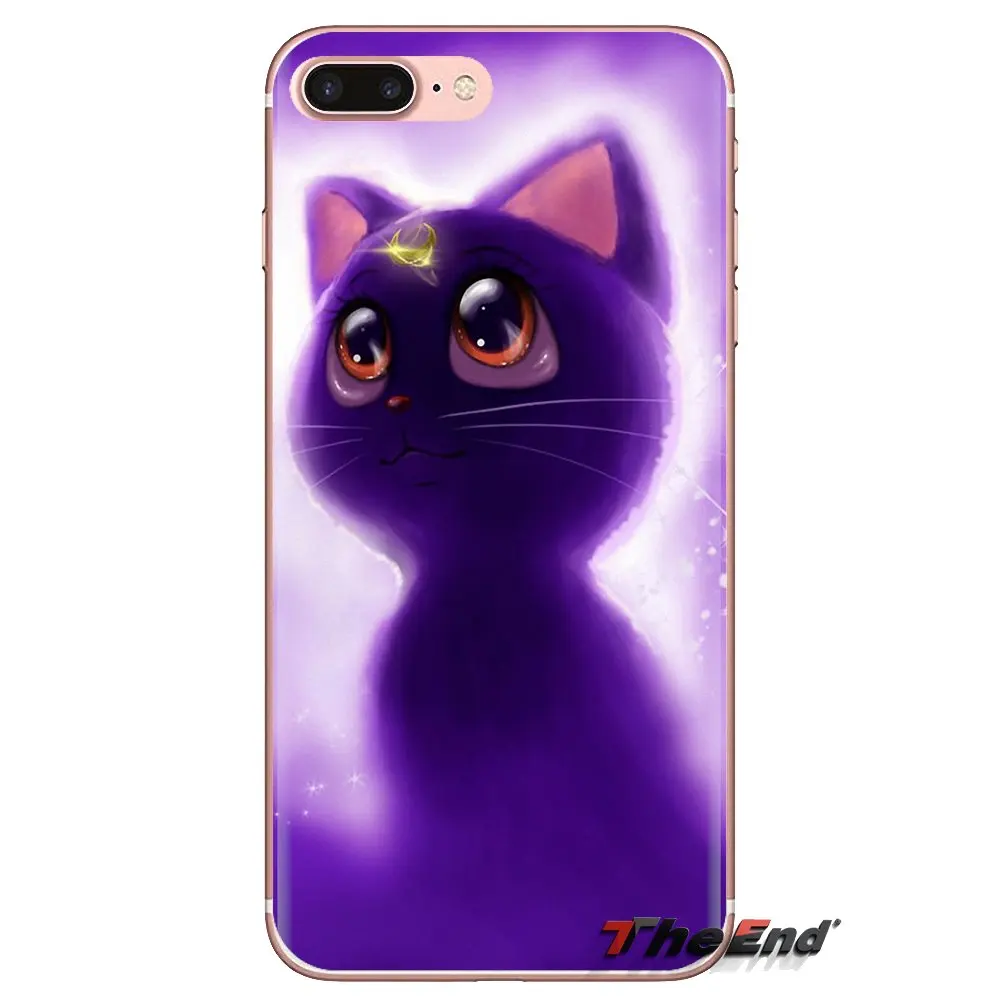 Милый Сейлор Мун Луна кошки для LG G3 G4 Mini G5 G6 G7 Q6 Q7 Q8 Q9 V10 V20 V30 X Power 2 3 K10 K4 K8 2017 мягкий