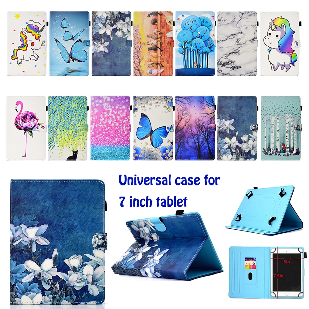 Универсальный чехол для телефона 7 дюймов планшета Чехол книжка защитный Стенд