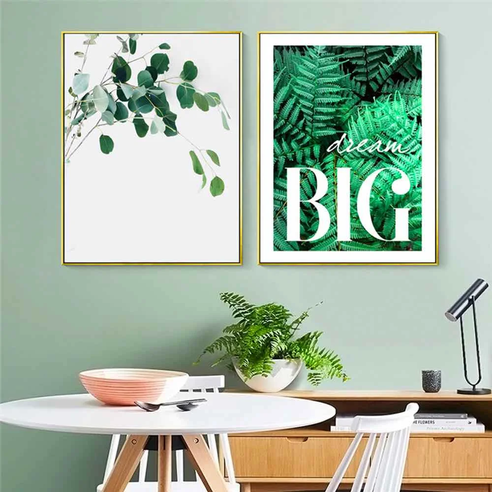 HAOCHU тропические растения Алмазная Картина на холсте для гостиной домашний Декор