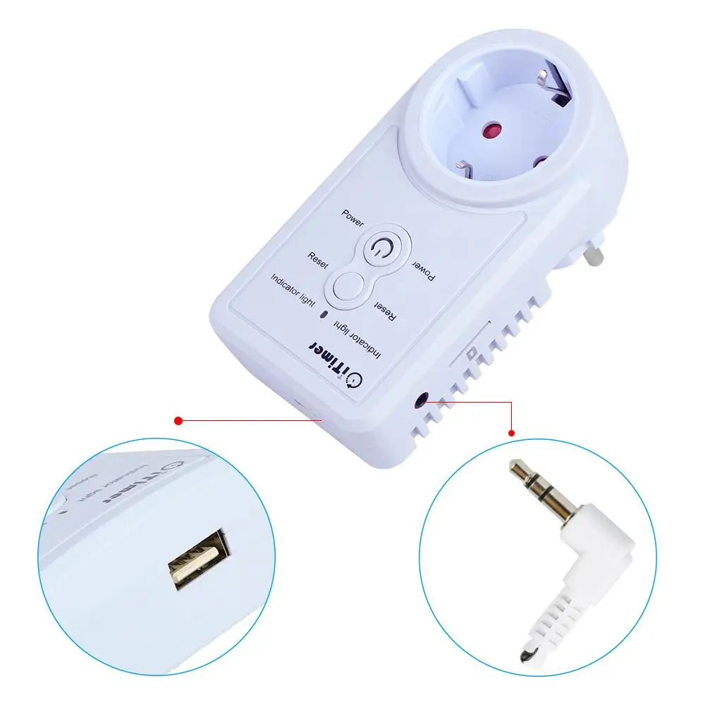 H96 Smart GSM Socket SMS Commands Remote Control Timing Function Temperature Monitoring for Smartphone | Электроника