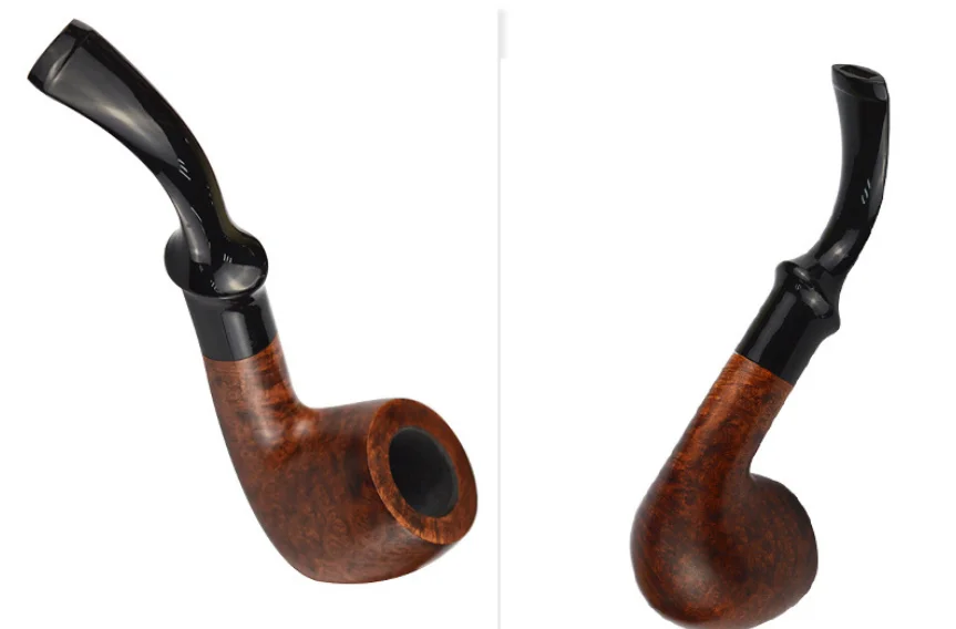 

High Grade Durable Cleanable Briar Tobacco Pipe Portable Eco-friendly Cigar Pipes Rack Accessory Smoking Pipe Men's GadgetLFB814