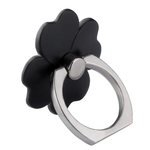 Black Flower Палец кольцо Мобильный телефон Смартфон подставка держатель для iPhone X XS Max 8 7 6 6 S Plus подставка для смартфона для samsung huawei Xiaomi - Цвет: Black Flower